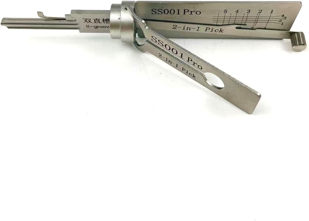 Stainless Steel Key Decoder Tool - Professional Locksmith Pin Reader | Decode Any Key