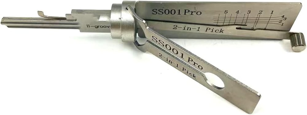 Stainless Steel Key Decoder Tool - Professional Locksmith Pin Reader | Decode Any Key