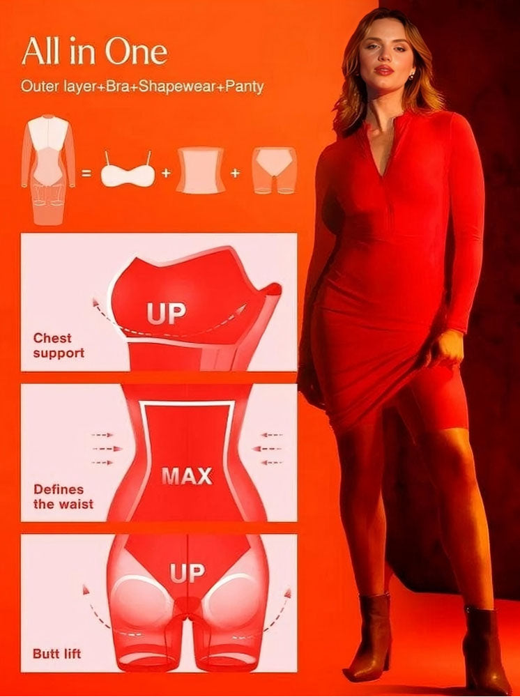 Formisse™ – The Long-Sleeve Thermal Body Shaping Dress