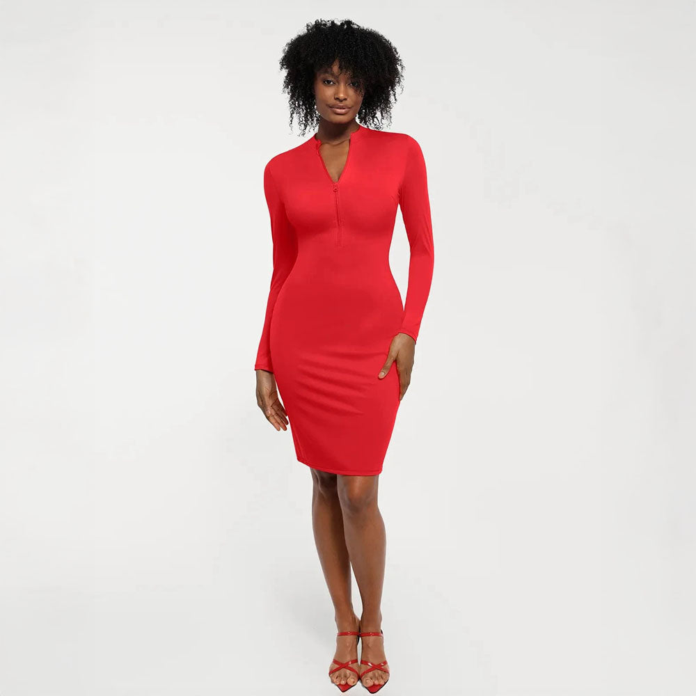 Formisse™ – The Long-Sleeve Thermal Body Shaping Dress