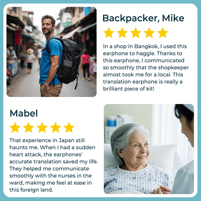 AI Translation Wireless Earphones - Bluetooth 5.4 OWS Earbuds | iOS & Android