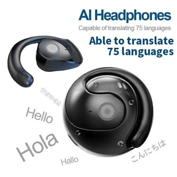AI Translation Wireless Earphones - Bluetooth 5.4 OWS Earbuds | iOS & Android